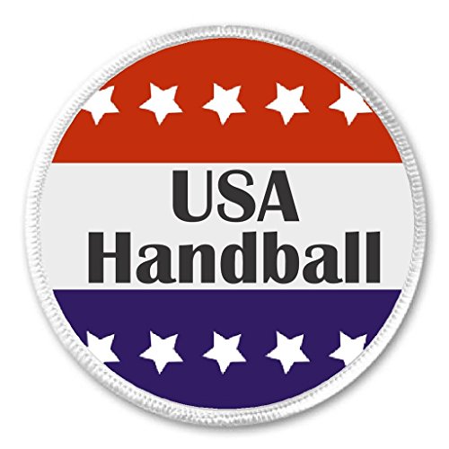 USA Handball Red White Blue Stars 3" Sew On Patch
