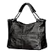 Jack&Chris Splicing Satchel Crossbody Bags for Women Leather Top Handle Handbags, WB503 (Black) ...