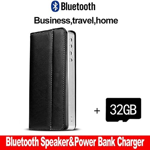 Portable Wireless Bluetooth Speaker with 32G Micro SD Card Besteye 4400mAh Power Bank Business Speaker for Iphone/Samsung/PC/MP3/MP4 Bluetooth Speaker Wireless Black Speake