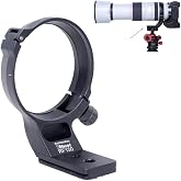 iShoot Metal Lens Collar Tripod Mount Ring Compatible with Canon RF 100-500mm f/4.5-7.1L is USM, Lens Support Holder Bracket Bottom is Arca-Swiss Fit Quick Release Plate Dovetail Groove