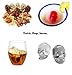 3D Skull Ice Mold Trays, BPA Free Silicone Ice Cube Maker Whisky Party Spooky Tool, 6 Cavity, Black