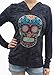 SoRock Sugar Skull Burnout Hoody