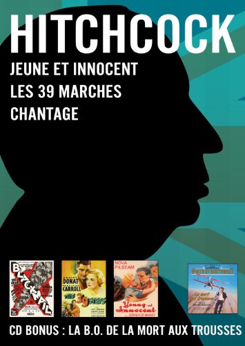 Coffret Alfred Hitchcock 3 Films + 1 Cd Bo La Mort Aux Trousses : Chantage, Les 39 Marches, Jeune Et Innocent