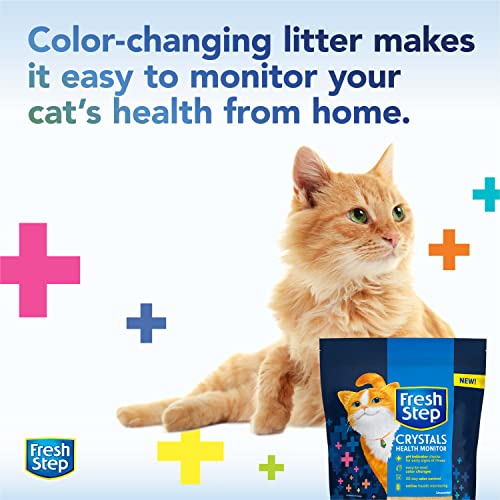 Fresh Step Crystals Health Monitoring Cat Litter, Unscented