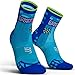COMPRESSPORT PRSULV3-RH Pro Racing Socks v3.0 Ultralight Run High High-performance, full-length sock for reduced muscle vibration and increased performance during training and racing, T3 - FLUO BLUE