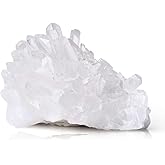 LAIDANLA Clear Quartz Crystal Natural Healing Crystals Stones Cluster Mineral Geode Gemstones for Reiki Energy Balance Calming Effects Wicca 60-80g