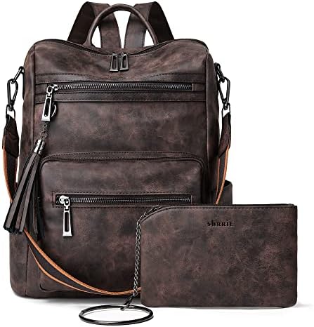 Amazon.com: Genuine Leather Backpack Purse for Women Vintage  display picture 1