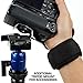 USA GEAR DualGRIP Professional Grip Camera Wrist Hand Strap with Neoprene Design and Metal Plate - Compatible with Canon, Fujifilm, Nikon, Sony, and more DSLR, Mirrorless, Point & Shoot Camera (Black)