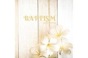 Baptism Guest Book: Keepsake Message Log With 100 Formatted Lined & Unlined Pages With Gift Log, Quotes, Photo Pages, For Fam