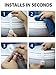 Child Locks for Toilet (Pack of 3) - Child Proofing Toilet Seat & Lid Locks with Strong 3M Adhesive - Easy Installation | No Tools Or Drilling - Keep Your Children Safe (White)