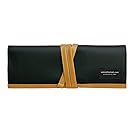 ロールペンケース帆布X合皮 ブラック P-666BK