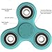 The Anti-Anxiety 360 Spinner Helps Focusing Fidget Toys [Glow in the Dark] Premium Quality EDC Focus Toy for Kids & Adults - Best Stress Reducer Relieves ADHD & Boredom Ceramic Cube Bearing Blue