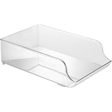 InterDesign Refrigerator Water Bottle Holder for Kitchen Cabinet or Pantry, Clear