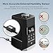 TaoTronics 6L Warm & Cool Mist Humidifiers, Ultrasonic Humidifier for Bedroom Large Room, External Humidity Sensor, Touch Control Panel-6L/1.6 Gallon, US 110V, Black
