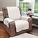 Home District Reversible Quilted Microfiber Recliner Chair Cover - Chocolate