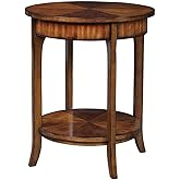 BOWERY HILL Contemporary End Table, 22 in x 22 in x 26.5 in, Particle Board and Solid Wood, Old Barn Primavera Veneer Finish,