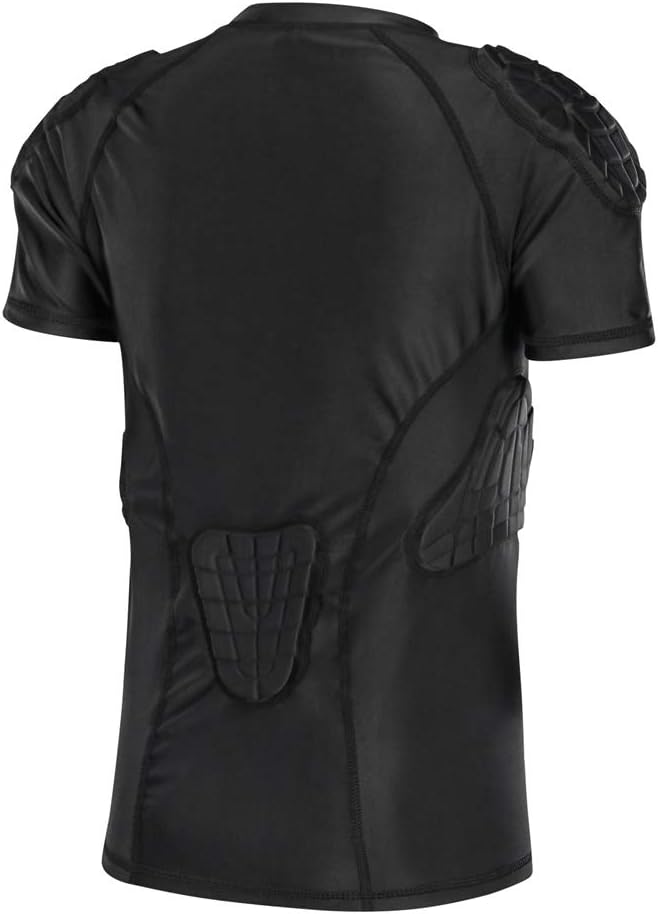 TUOYR Padded Shirt Youth Boys Padded Compression Sports Protective T-Shirt Rib Chest Protector Extreme Exercise : Sports & Outdoors