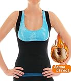 LAZAWG Womens Slimming Sweat Vest Hot Neoprene Shirt Body Shaper Tank Top Tummy Fat Burner for Weight Loss