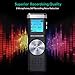 Digital Voice Recorder, TENSAFEE 8g Audio Voice Activated Recorder Rechargeable, Portable Dictaphone Sound Recorder MP3 Player for Lectures/Meetings/Interviews/Class (8G)