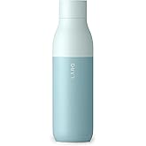 LARQ Bottle Twist Top 25 oz - Insulated Stainless Steel Water Bottle | BPA Free | Reusable Water Bottle for Camping, Office, and Travel | Keep Drinks Cold and Hot, Seaside Mint