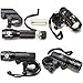 LED Lights For Bikes - Free Helmet Light - Quick Release Mounts - Best Flashing Front and Back Tail Bike Light Set - Safest Super Bright Headlight Torch and Rear Cycling Kit for All Bicycles