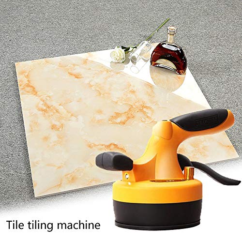 Fashionlook Tile Vibrator Automatic Tool Yellow 220V Charging Power Supply Convenience Efficient Tile Machine Tiling Machine Brick Shaker