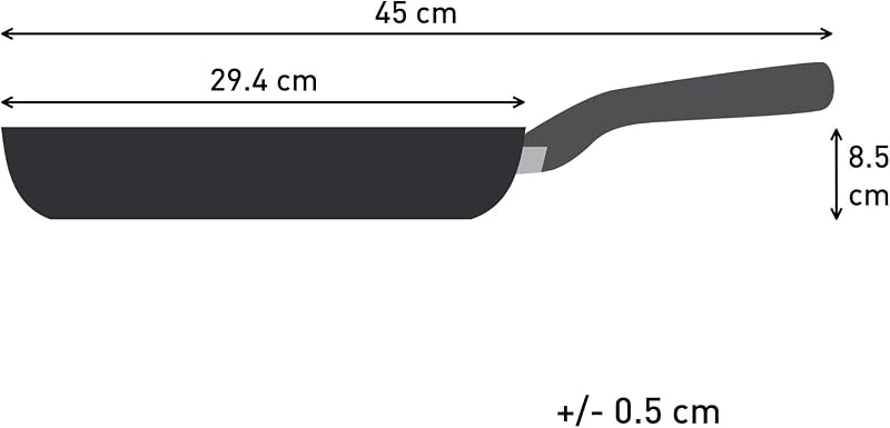 - Duetto On Poêle de qualité supérieure - Base épaisse - 28cm - Inox