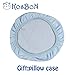 KSB 9 Inches Blue Soft Memory Foam Baby Pillow Head Positioner Neck Support,Prevent Flat Head Syndrome for 3 Months to 1 Year Old Infant (Apple Shape,Includes Pillow Case).