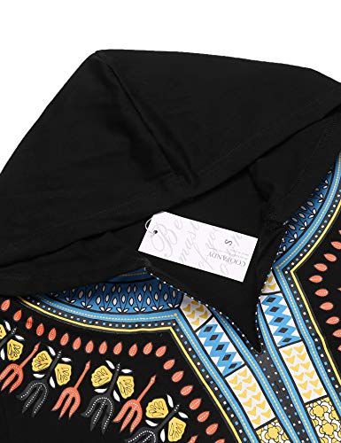 3 COOFANDY+African+Dashiki+Shirts+Pullover