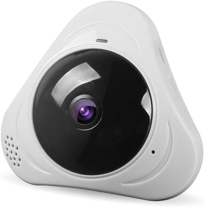 Hukphd 360° Wireless Panoramic VR Camera, 2-Million Home Network High-Definition Night Vision Surveillance Cameras, APP Remote Viewing, 2-Way Voice Intercom, HD Electronic Accessories