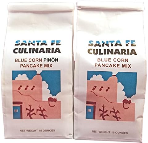 Santa Fe Culinaria Blue Corn Pancake Mix and Blue Corn and Pinon Nut Pancake ...