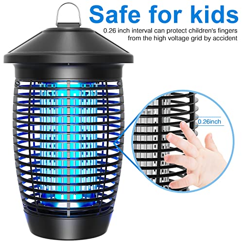 PALONE Bug Zapper Lamp 4500V 20W Light Electric Shock Pest, Electronic Bug Zapper Electric Shock Pest, Plug-in Bulbs Used in Homes,Gardens, Suitable for Indoor and Outdoor Waterproof