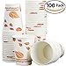 Compostable 12 Oz Paper Coffee Cups, 100 Pack By Avant Grub. Medium Sized, PLA Lined Disposable Hot and Cold Beverage Cup Set for Cafe, Shops, Kiosk, Concession Stand and Office
