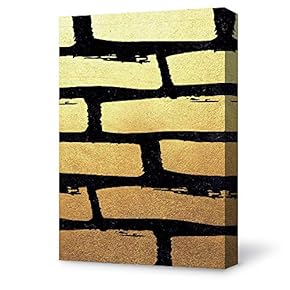 Canvas Wall Art for Living Room,Bedroom Home Decoration Gilding Abstract Artwork Ready to Hang - 12x18 inches