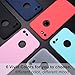 Pofesun Silicone Phone Case Compatible for iPhone 7/ iPhone 8, 6 Pack Shockproof Soft Flexible TPU Case Cover Fit for iPhone 7 (2016)/iPhone 8 (2017) 4.7 Inch-Black,White,Pink,Red,Cyan,Royal Blue