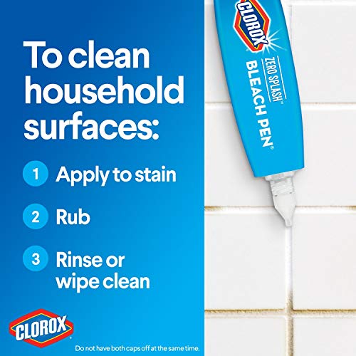 Clorox Bleach Pens, Zero Splash Stain Remover Pen, Spot Cleaner, 2