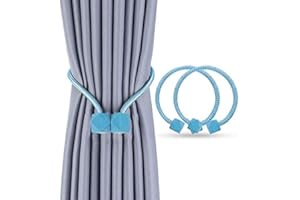 Magnetic Curtain Tieback, 2Pcs Strong Magnetic Curtains Buckle Tie, Octagon Style Multifaceted Ball for Home Kitchen Office W