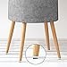 ALIMITOPIA 40pcs Furniture Felt Pad Heavy Duty Nail-on Chiar Slider Glide Pad Floor Protector for Wooden Furniture Chair Tables Leg Feet(Φ18mm or 0.7
