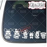 Mickey & Minnie Cutie Family Vehicle Car Truck Decal Stickers [WHITE ONLY]