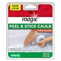 Magic American Magic Tub/Floor Peel and Stick Caulk, 1-1/4" x 5', Pack of 1