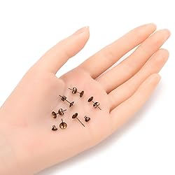 Adabele 200pcs Hypoallergenic Stud Earring Posts