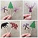 ALISSAR 30-Pack Lumberjack Cupcake Toppers, Buffalo Plaid Baby Bear Tree Cupcake Topper for Campfire Lumberjack Party Supplies Baby Shower Dcoration.