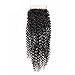 Brazilian Kinky Curly Closure 130% Density Human Hair Extension 4
