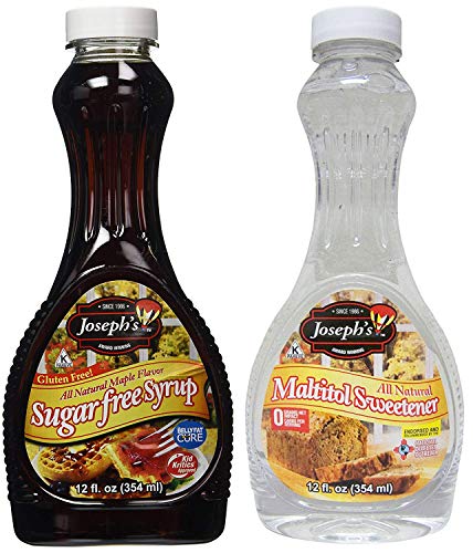 Bundle of Joseph's Sugar Free Maple Syrup and Maltitol Sweetner