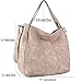 WISHESGEM Women Handbags Top-Handle Fashion Hobo Tote Bags PU Leather Shoulder Satchel Bags Apricot