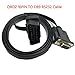 vahicle OBD2 16PIN Flat-Noodle OBD2 16Pin to DB9 Serial Port Adapter Cable OBDII to DB9 16Pin M to DB9 F RS232 Cable for Car Diagnostic Adapter 1.5m