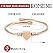 Komene Triple 3 Titanium Steel Cable Wire Cuff Twisted Bangle Bracelet Set for Women Teen Girls, Silver/Golden/Rose Golden