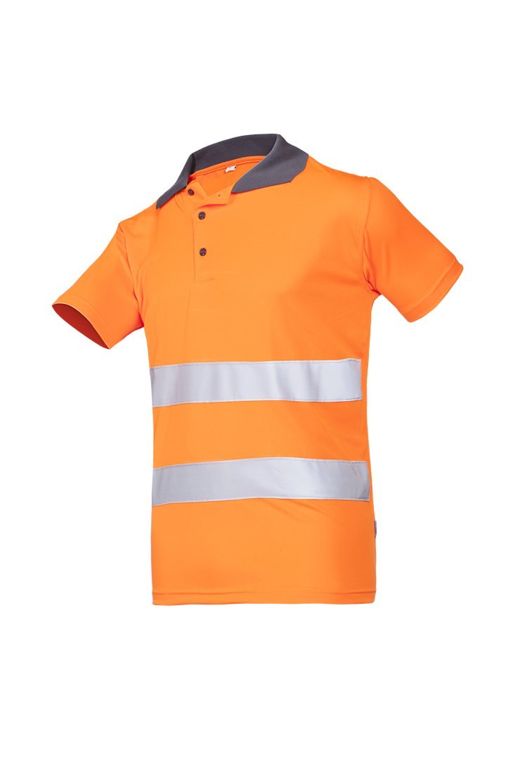 SIOEN 3870A2MBEFC13XL Irola Hi-Vis Polo-Shirt, 3X-Large, Orange