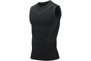 Faanerianni V Boost Shape Wear Shirt Men, V-Boost V2 Compression Tank, Tank Tops Wicking Breathable Workout Gym Muscle Shirts