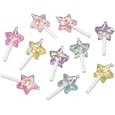 Cheriswelry Cup Cake Resin Pendants Lovely Food Sweet Dessert Dangle Charms Links Hanging Ornament with Metal Loop Fruit Pendants for Key Chains Bracelet Necklace Jewelry Making